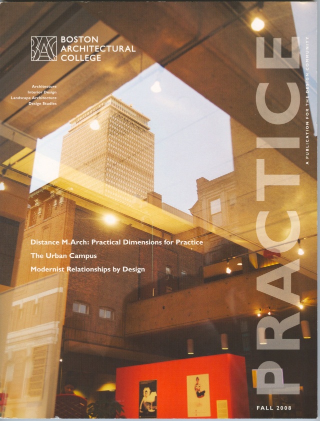 Boston Architectural College Cover